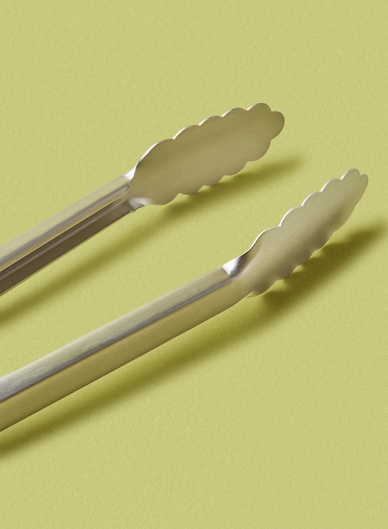 Noon East BBQ Grilling Accessories Stainless Steel Silver Food Tong - Image 3