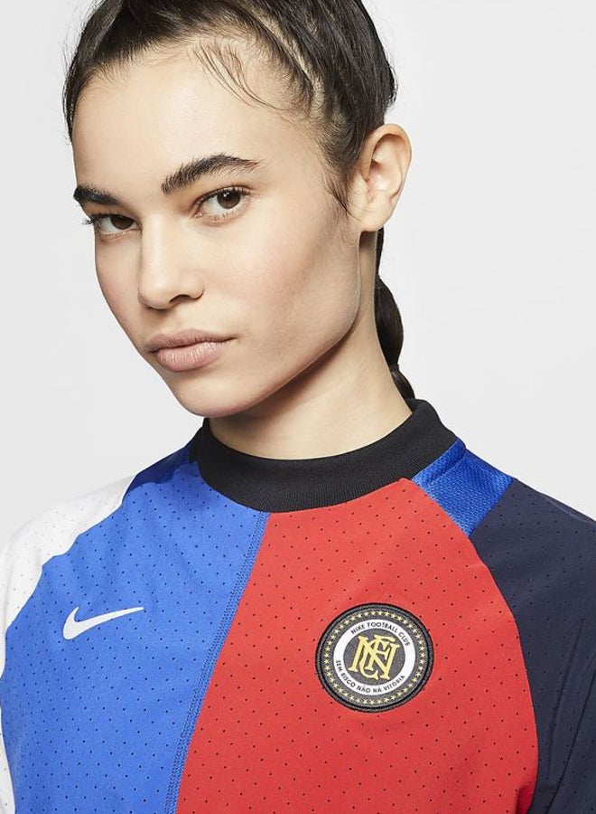 Nike FC Football T-Shirt Game Royal Blue/White/Red  - Image 4