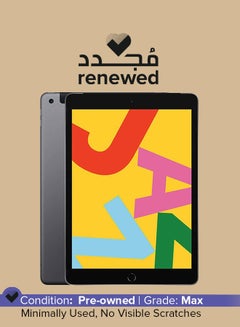 Renewed - iPad-2019 (7th Gen) 10.2inch 32GB Wi-Fi Space Gray With FaceTime