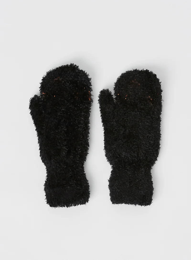 SMYK Kids Faux Fur Gloves