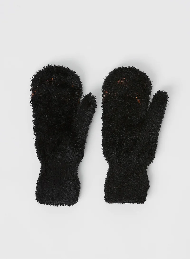 SMYK Kids Faux Fur Gloves