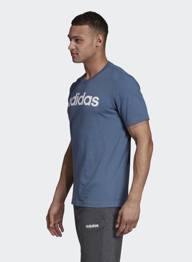 Essentials Linear Logo Tshirt Tech Ink/White