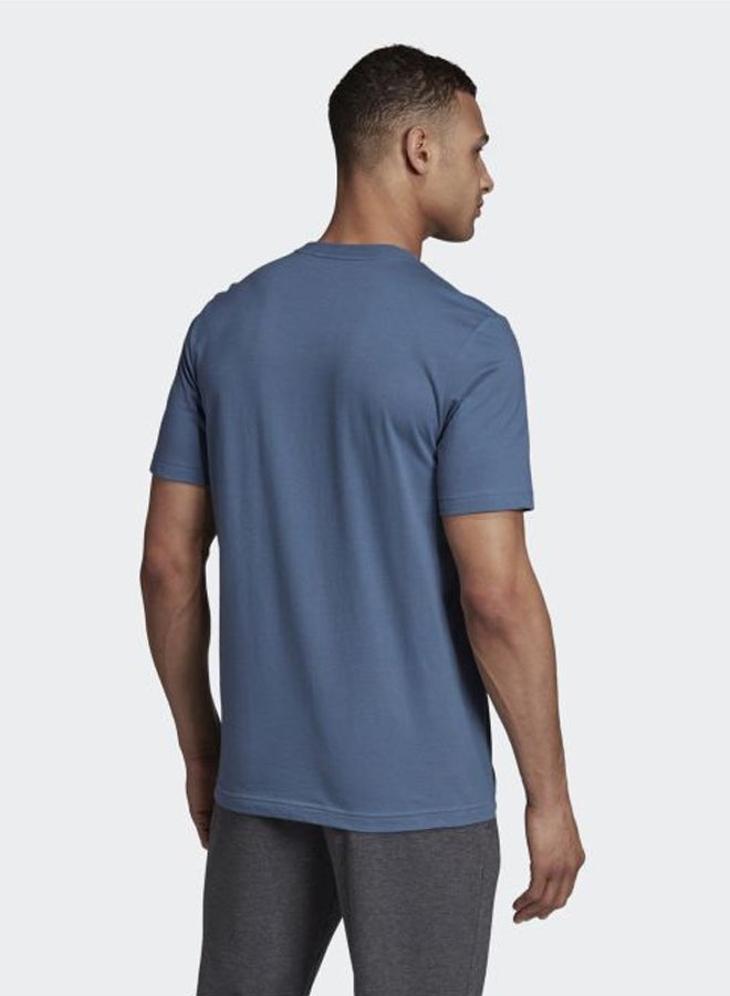 Essentials Linear Logo Tshirt Tech Ink/White