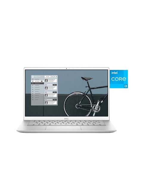 Inspiron 5402 (Upgraded Version) Laptop With 14-Inch Display, Core i3-1154G4 Processer/4GB RAM/128GB SSD/Intel UHD Graphics Silver Silver