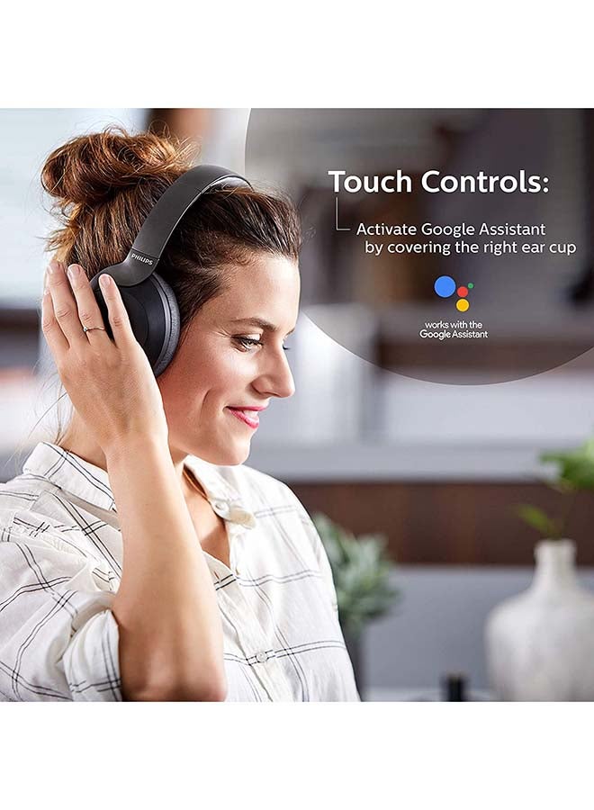 Philips Audio Bass With Wireless Bluetooth Active Noise Cancelling black - Image 4
