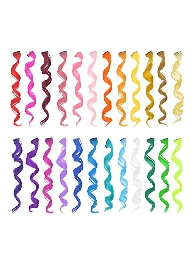 24-Piece Extension Wave Curly Hair Clip Set Multicolour 18inch - v1609231088/N43352944A_1