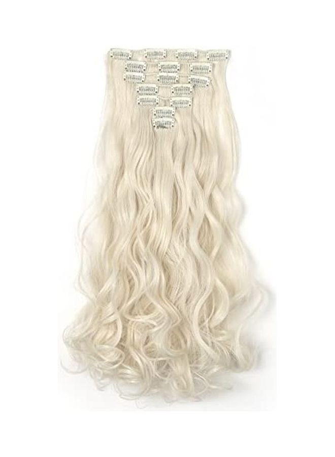OneDor - Curly Full Head Clip White 20inch - Image 1
