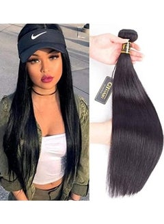 QTHAIR Straight Long Hair Extensions Black 20inch 