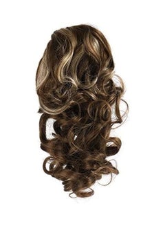 OneDor Curly Hair Ponytail Clip Brown 12inch 