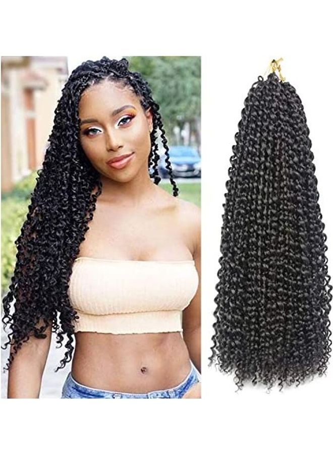 Bohemian Ombre Twist Crochet Hair Extension Black 18inch - v1609231128/N43353335A_1