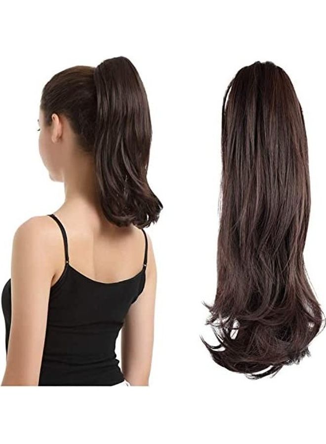 BARSDAR Long Curly Ponytail Hair Extension Black 14inch