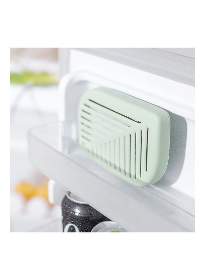 Generic Leaf Shaped Refrigerator Deodorant Box Green 15x10x1.8cm  - Image 3