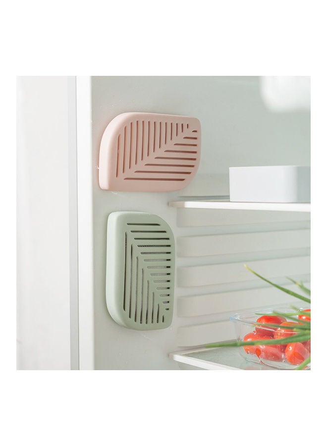 Generic Leaf Shaped Refrigerator Deodorant Box Pink 15x10x1.8cm  - Image 2
