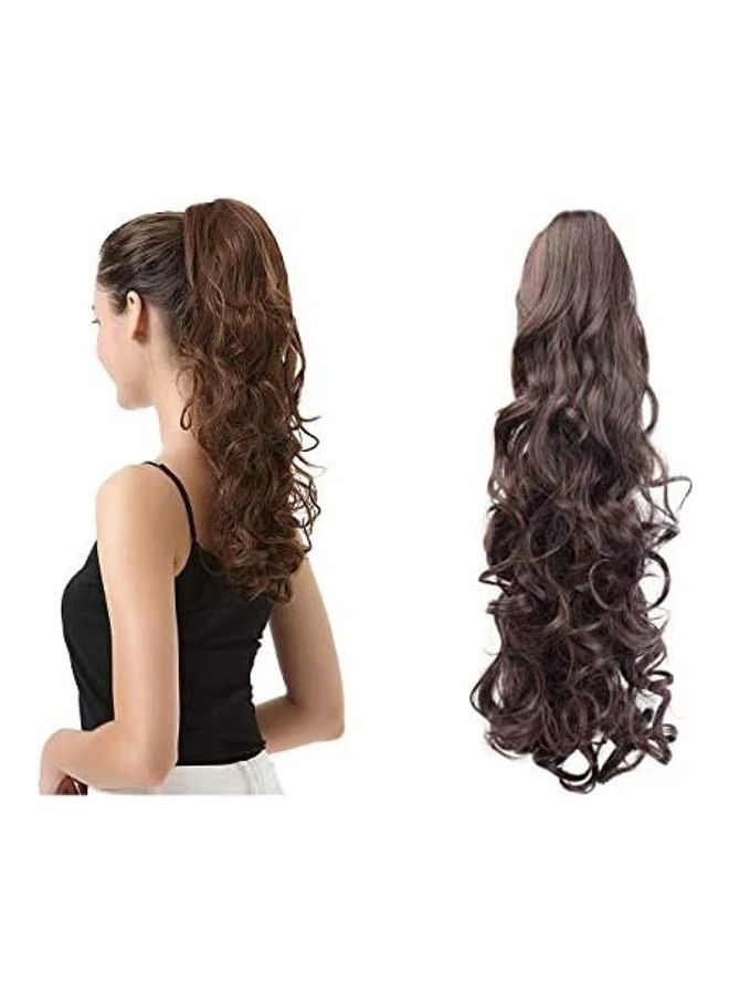 BARSDAR Curly Ponytail Hair Extension Black 19inch