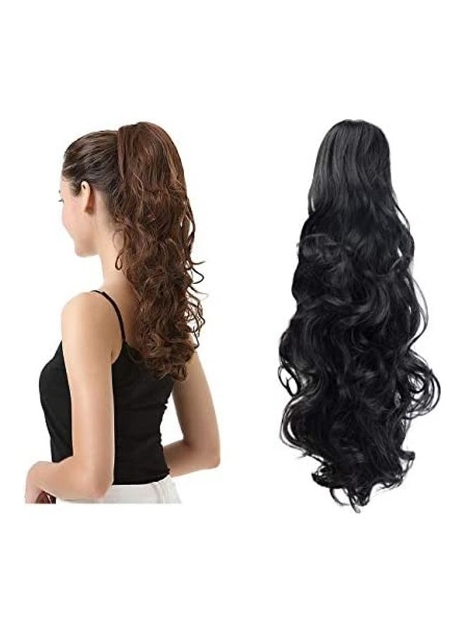 BARSDAR Curly Ponytail Hair Extension Black 19inch