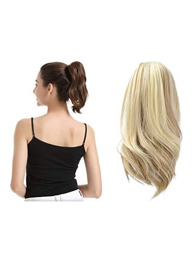BARSDAR Curly Ponytail Hair Extension Beige 10inch