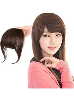 SHINON Clip In Fringe Hair Extension Light Brown 18inch 