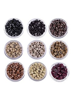 yantaisiyu 500-Piece Silicone Micro Links Rings Black 