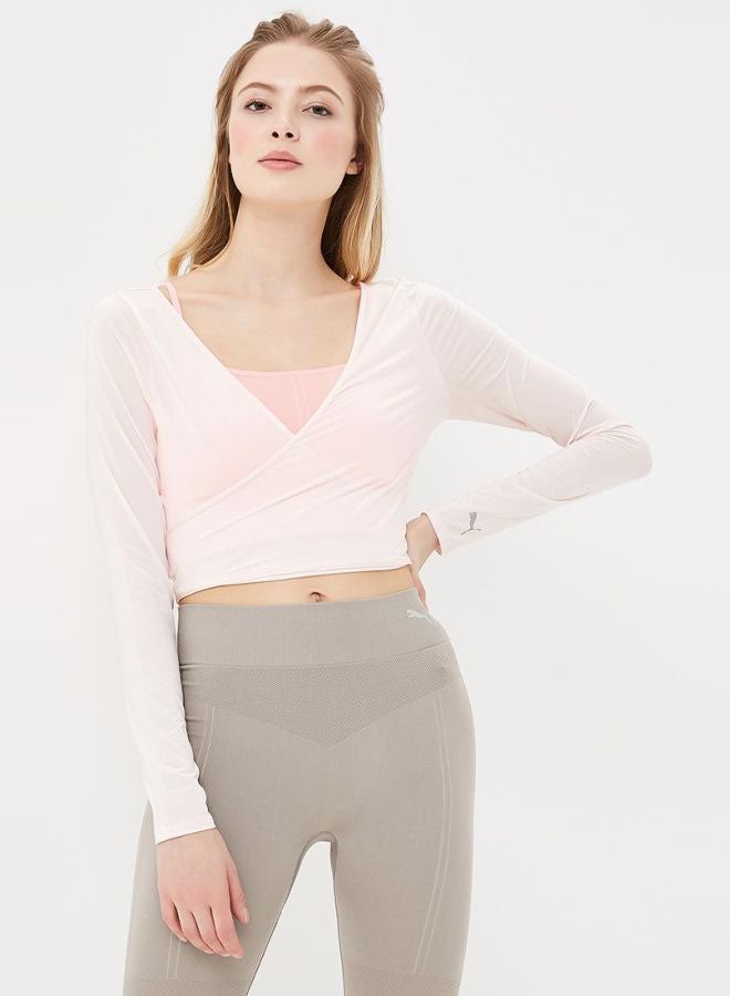 PUMA En Pointe Coverup T-Shirt Light Pink - Image 1