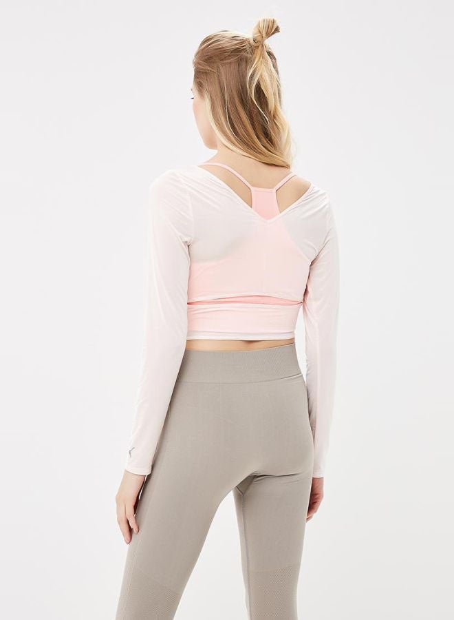 PUMA En Pointe Coverup T-Shirt Light Pink - Image 2