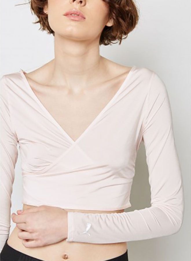 PUMA En Pointe Coverup T-Shirt Light Pink - Image 4