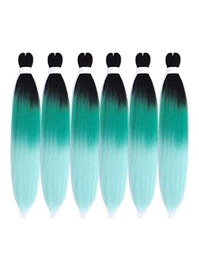 Ombre Pre-Stretched Braiding Hair 6 Packs green 18inch - v1609235045/N43356013A_1