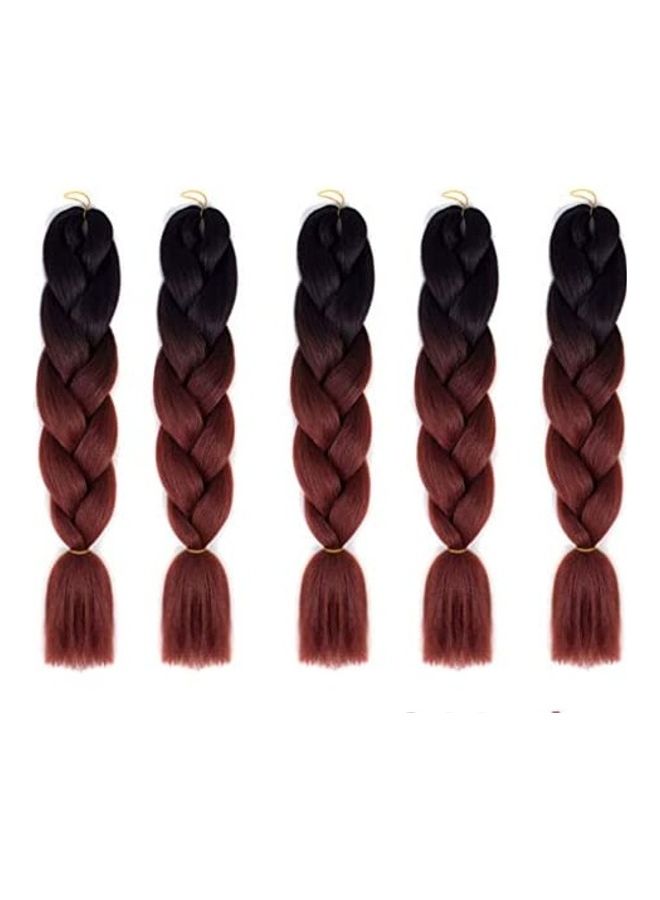 5-Pieces Jumbo Braiding Hair Extension Set multicolour 18inch - v1609235047/N43356071A_1