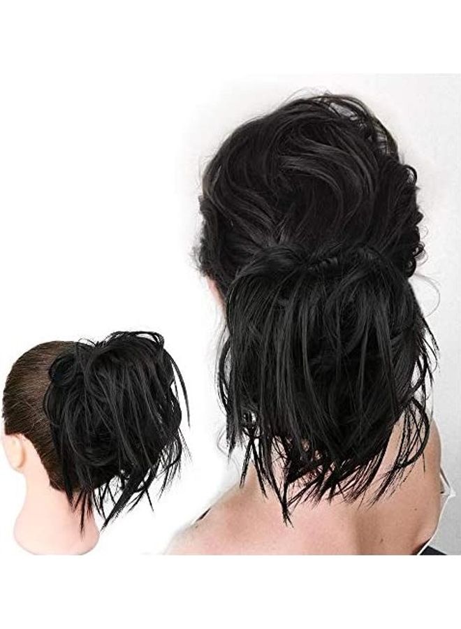 Messy Bun Hair Extension Black 18inch - v1609235054/N43354887A_1