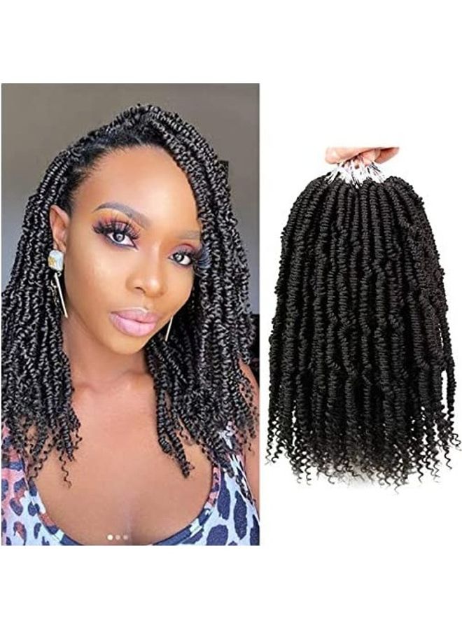 6-Piece Bomb Twist Crochet Hair Extension Set Black 14inch - v1609235057/N43355001A_1