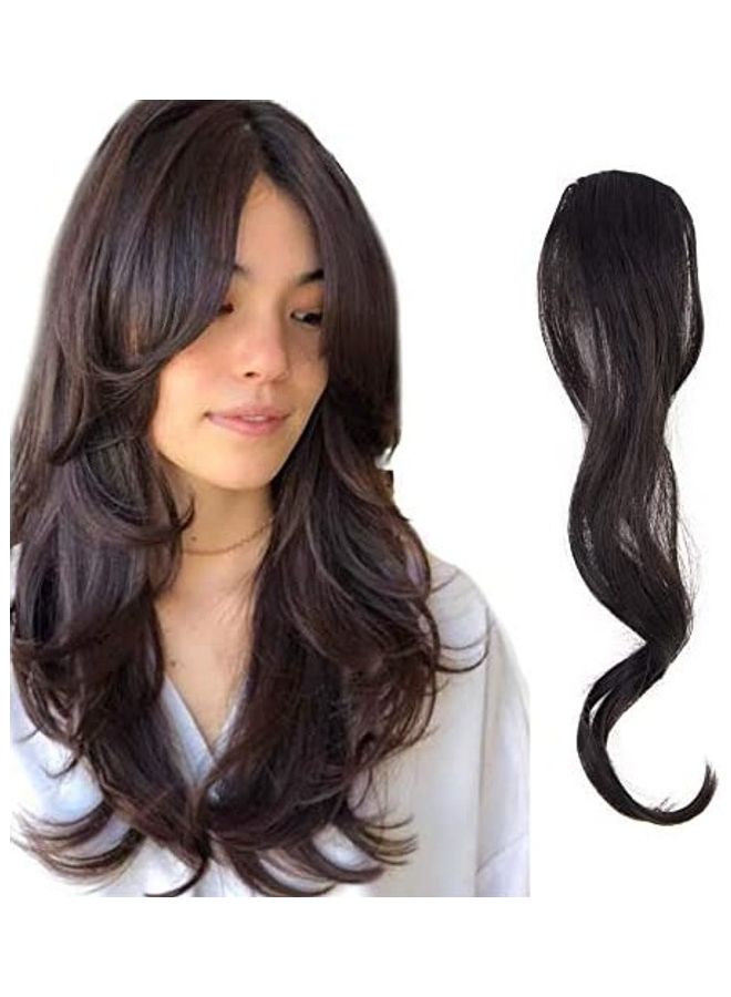 2-Piece Clip In Bangs Hair Extension Set Black 18inch - v1609235059/N43355071A_1