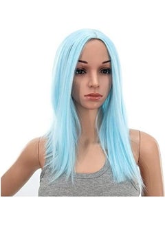 Straight Middle Part Hair Wig Blue 18inch - v1609235063/N43355358A_1