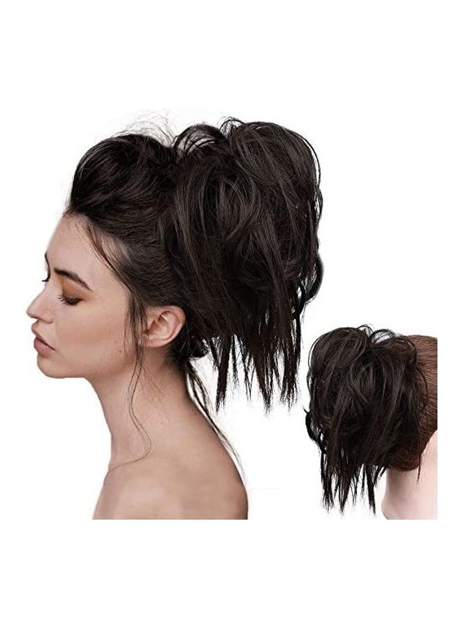 HMD Tousled Updo Messy Bun Extension Black 18inch