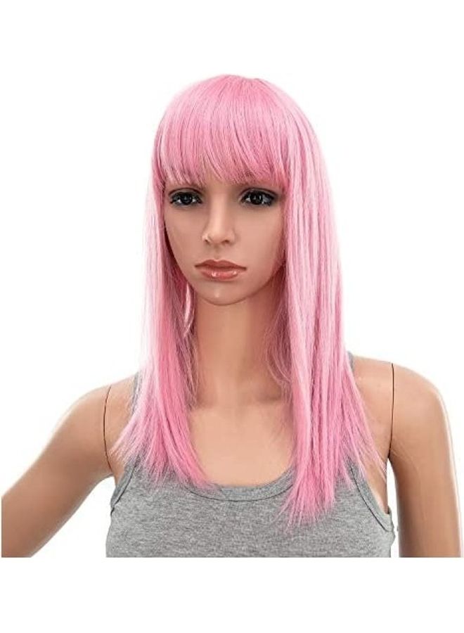 SWACC Straight Shoulder Length Wig Pink