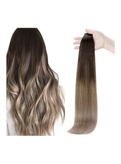 Full Shine Straight Silky Hair Wig Brown 12inch 