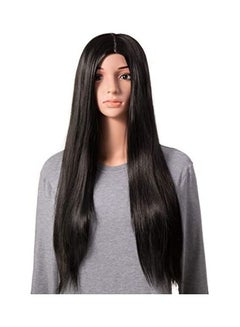 OneDor Long Straight Synthetic Full Head Cosplay Wig With Wig Cap Black 31inch 