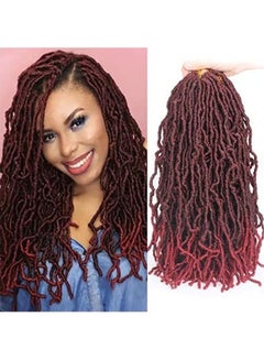 Leeven 6-Pack Curly Wavy Locs Braiding Hair Extension Multicolour 18inch 