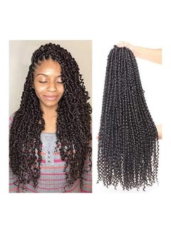 Leeven 1 Packs of Pre-Twisted Crochet Ombre Braids Hair Multicolour 22inch 