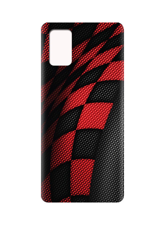 AMC DESIGN Protective Case Cover For Samsung Galaxy M51 Black/Red - Image 2