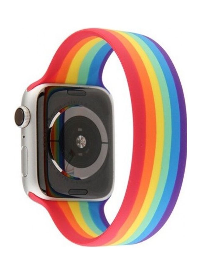Loop Band for Apple Watch Series 6 Pink/Yellow/Blue  - Image 2
