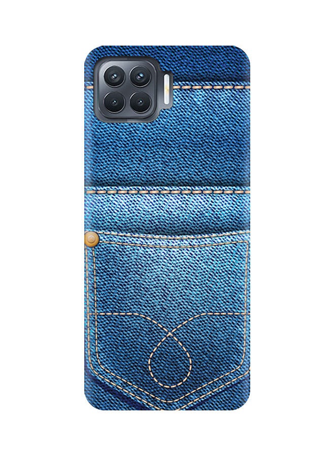 AMC DESIGN Protective Case Cover For Oppo A93 Blue/Beige  - Image 1