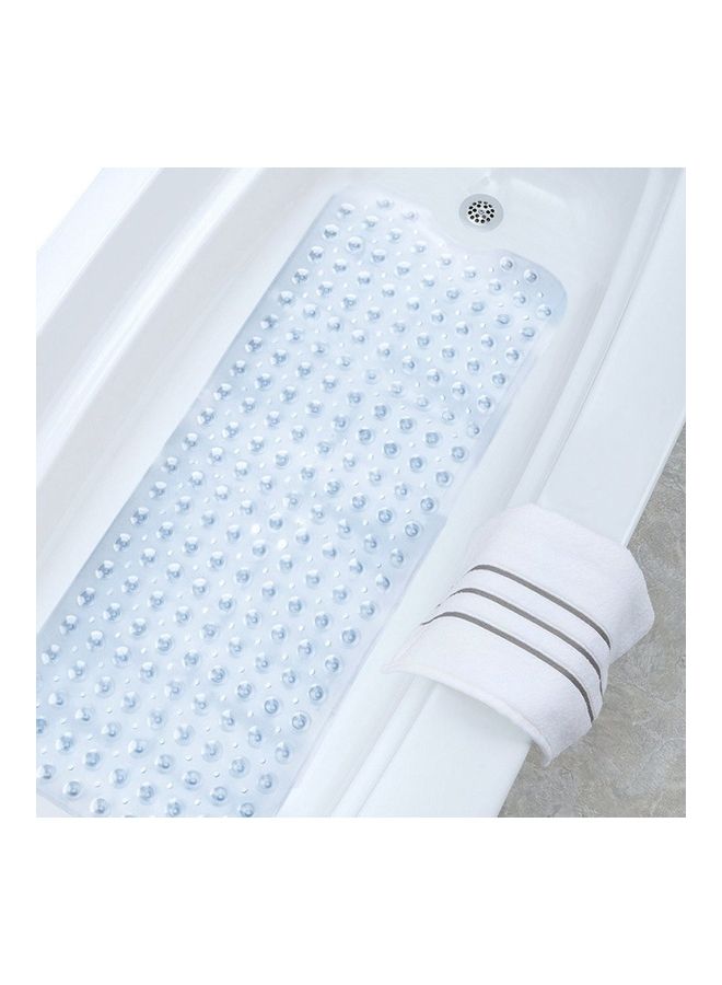 Bathtub Anti-Slip Mat Transparent White 100x40cm - Image 4