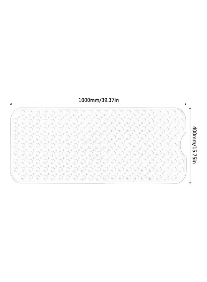 Bathtub Anti-Slip Mat Transparent White 100x40cm - Image 2