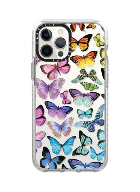 Protective Case Cover For Apple iPhone 12 Pro Max Butterfly Rainbow