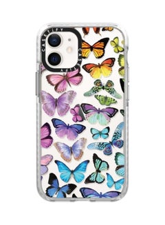 Protective Case Cover For Apple iPhone 12 mini Butterfly Rainbow