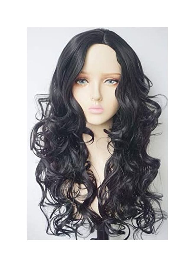 Wavy Long Hair Wig Black 18inch - v1609238300/N43357998A_1