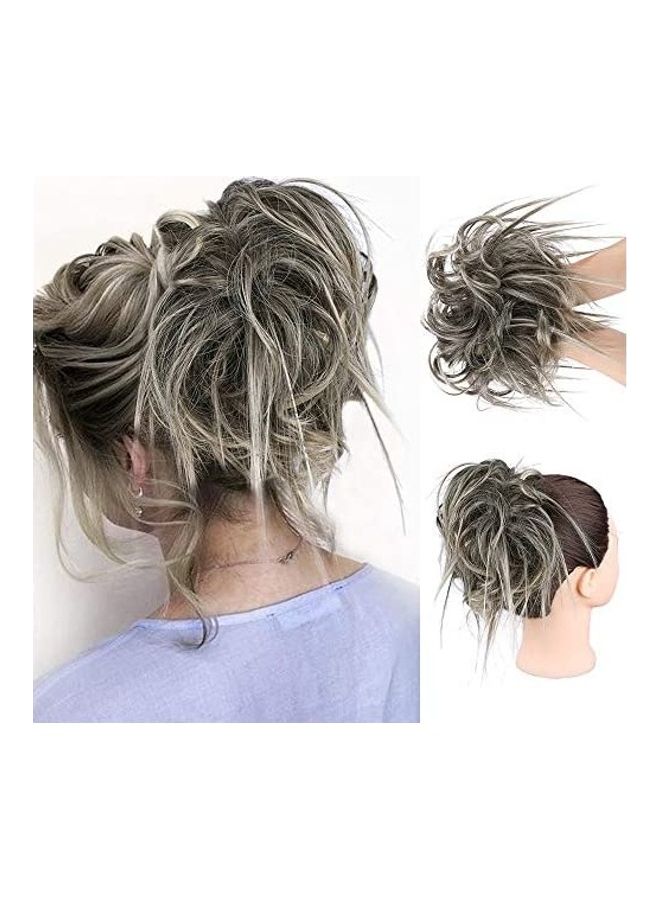 Bun With Elastic Rubber Grey 18inch - v1609238302/N43358050A_1