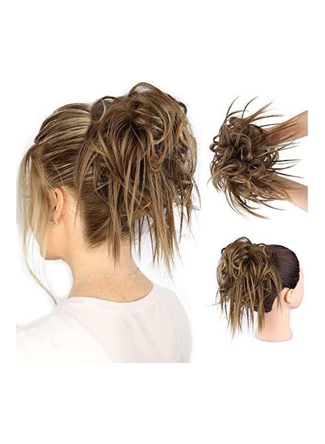 HMD Bun Hair With Elastic Rubber Blonde 18inch