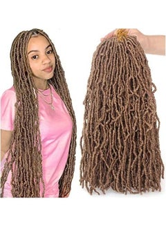 Leeven Synthetic Locs Crochet Hair Braid Brown 18inch 