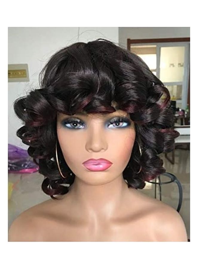 Short Curly Hair Extension Black 18inch - v1609238319/N43356560A_1