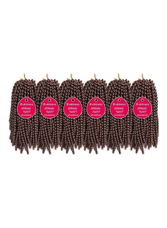 Pack Of 6 Curly Wig Brown 12inch - v1609238319/N43357604A_1